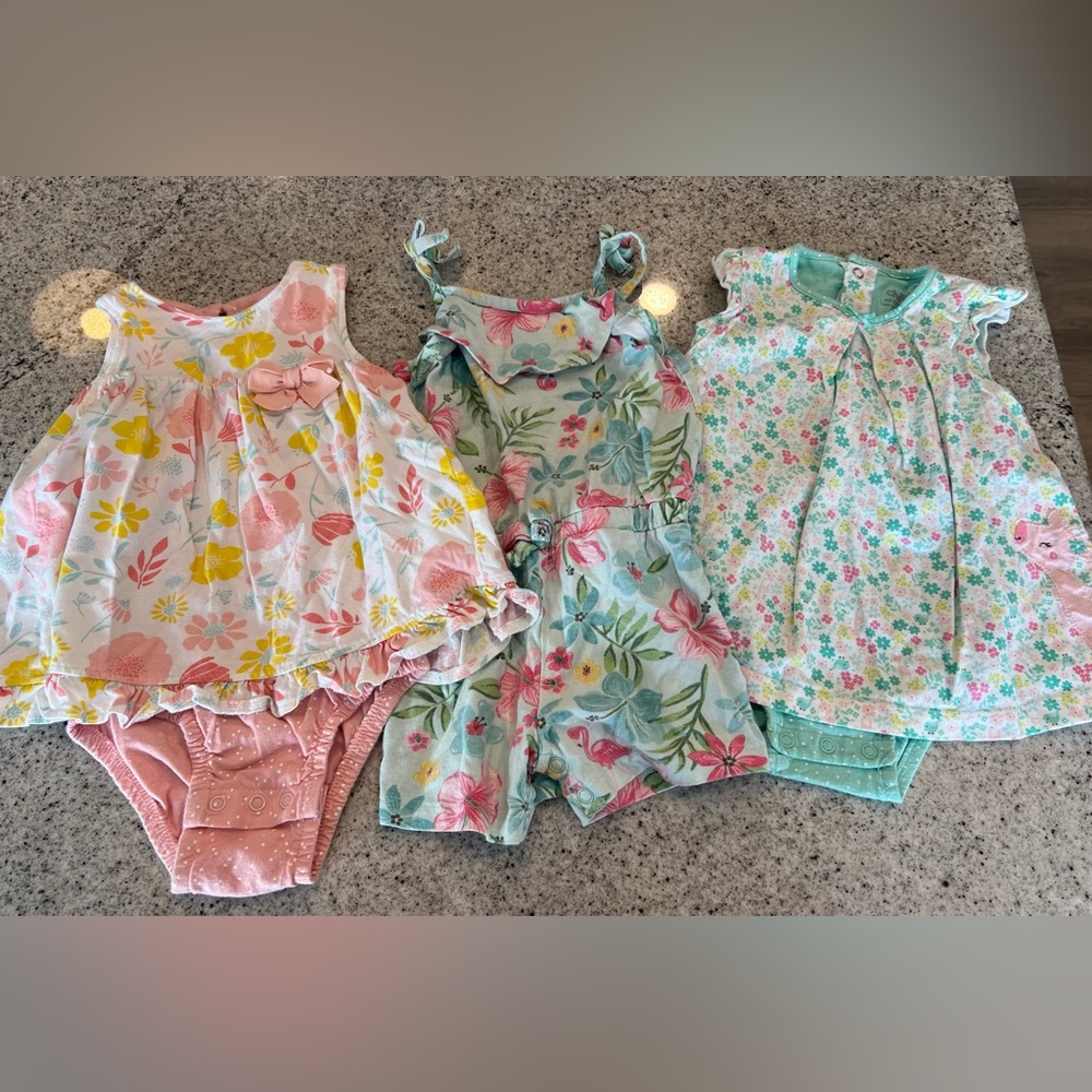 Baby toddler girl bundle 18 months dress romper
